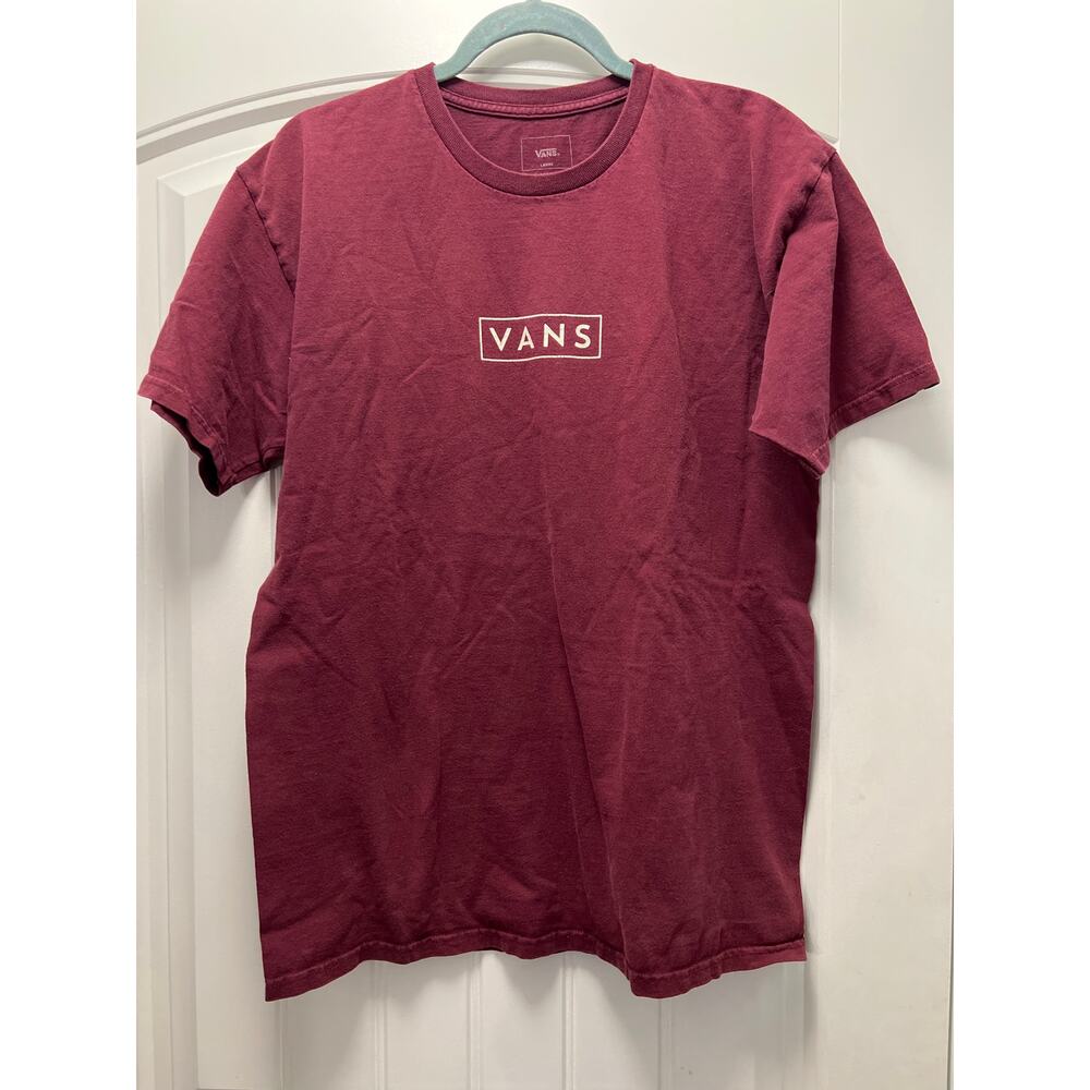 Vans Men’s Off The Wall Soft Classic Fit Short Sleeve Skater T Shirt Size L Red